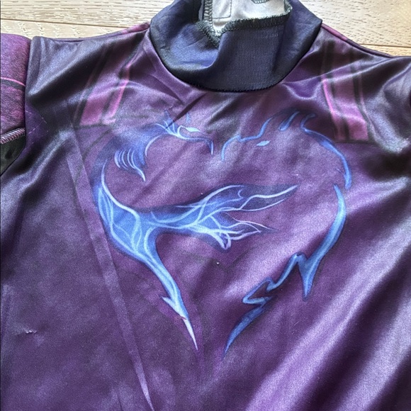 Descendants Mal Purple and Black Costume Jumpsuit with vest - Picture 3 of 8
